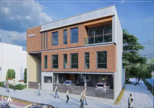 Unimod office staff collaborating on industrial equipment and services solutions